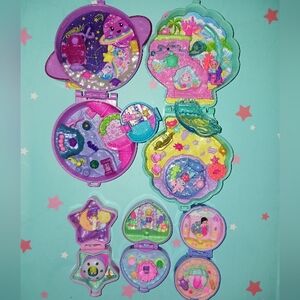 Lot Polly Pocket Keepsake Collection Mermaid Fairy Astronaut Space Compact 2025